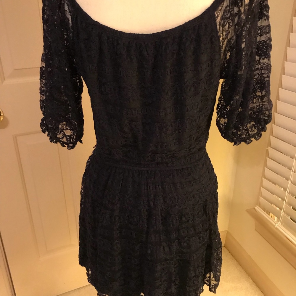 my Michelle off the shoulder black dress - Picture 5 of 7
